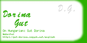 dorina gut business card